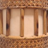 Vintage bamboo wall lamp