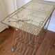 Metal vinyl coffee table