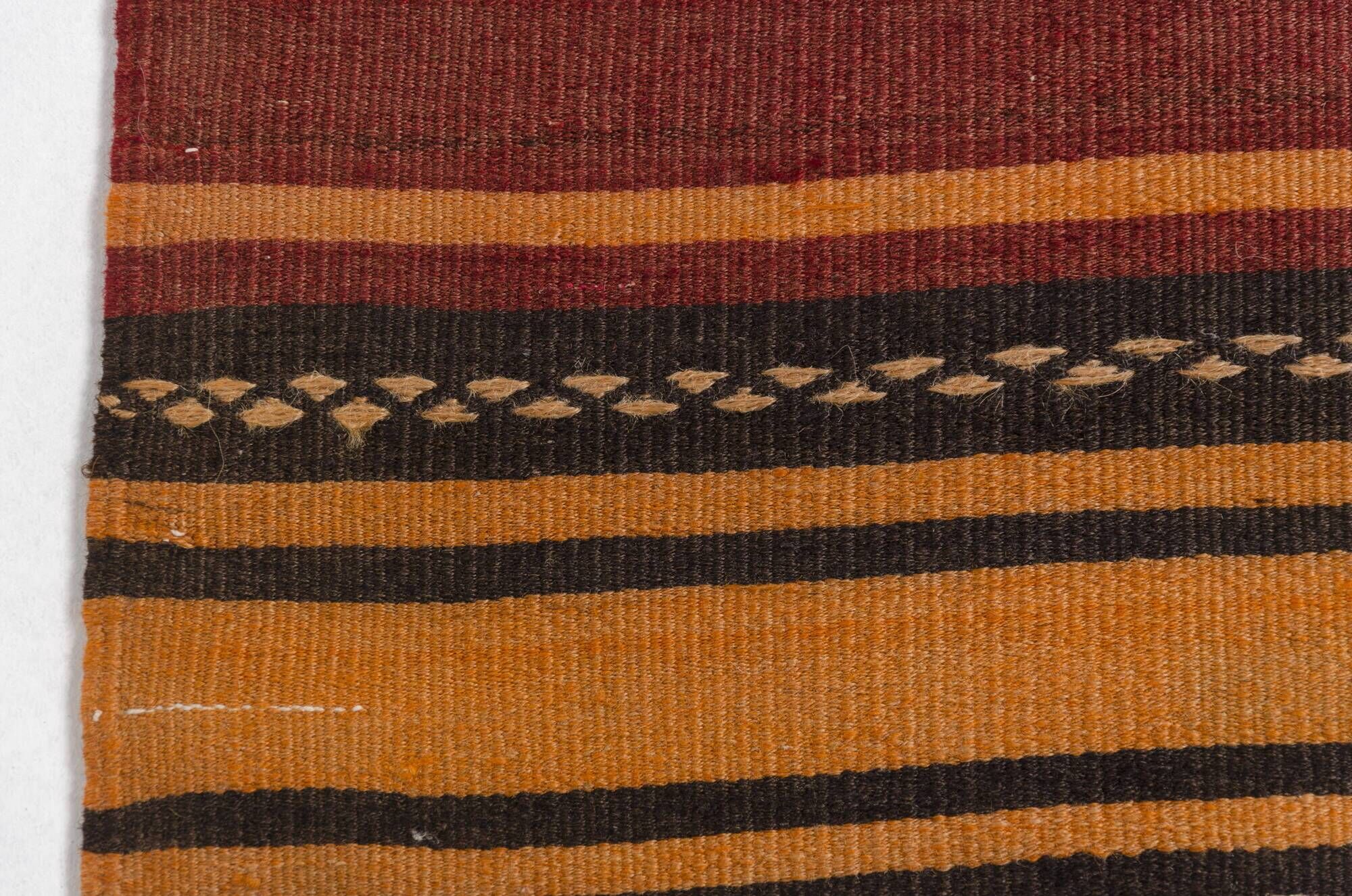 Extra Long Vintage Striped Anatolian Kilim – 337 x 139 cm – sku 134