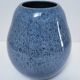 Blue design glazed ceramic vase Holland 90s