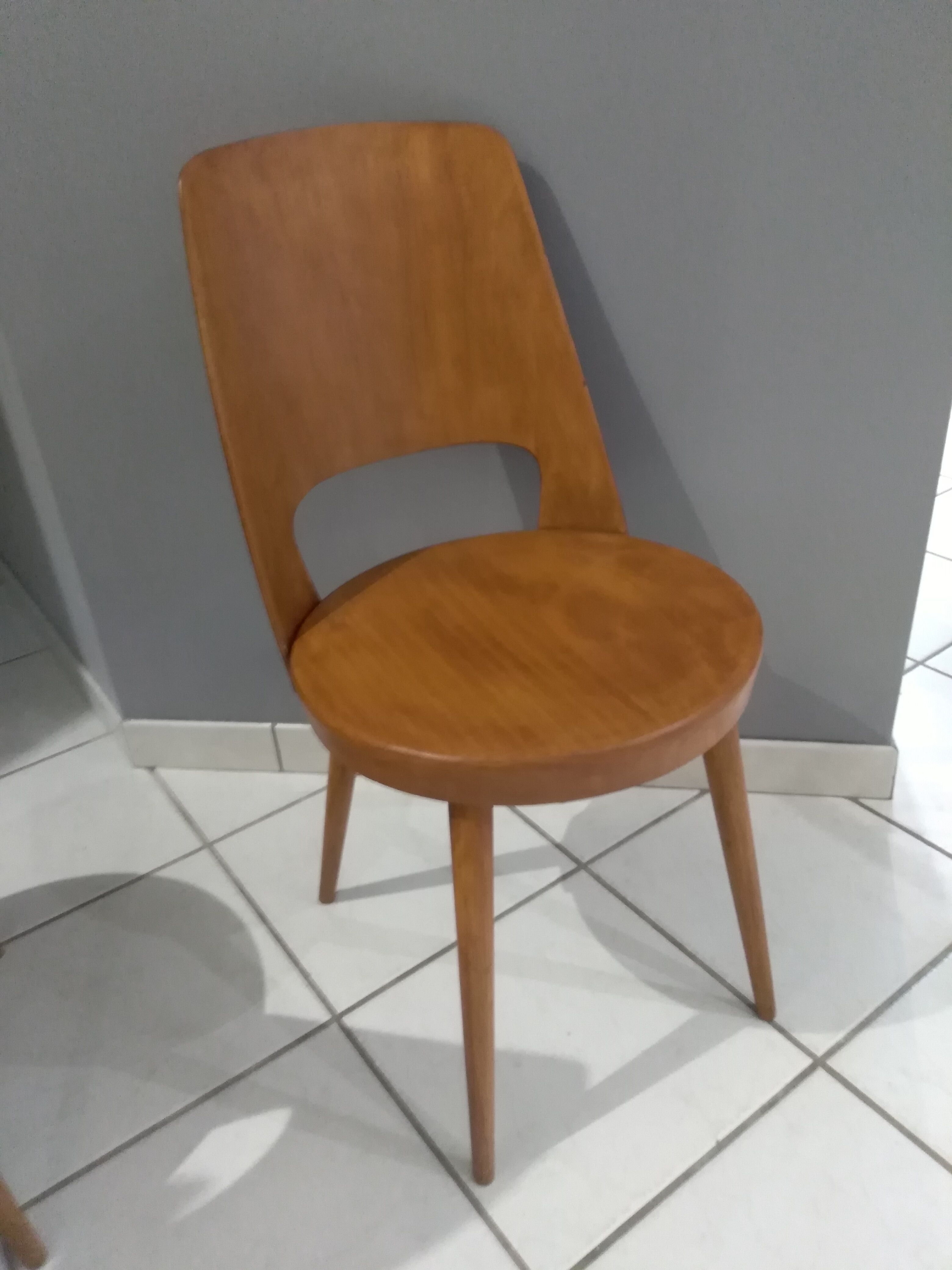 Pair of chairs Bistrot Baumann Mondor 1968