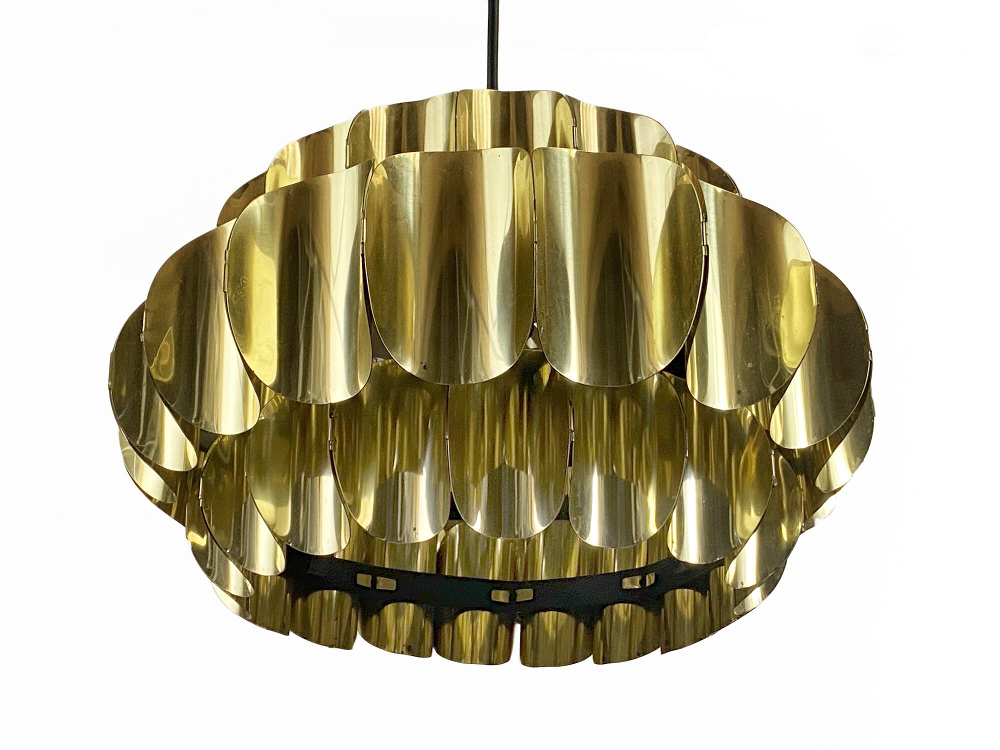 Brass pendant light by Thorsten Orrling for Hans-Agne Jakobsson AB, Markaryd. Sweden 1960s
