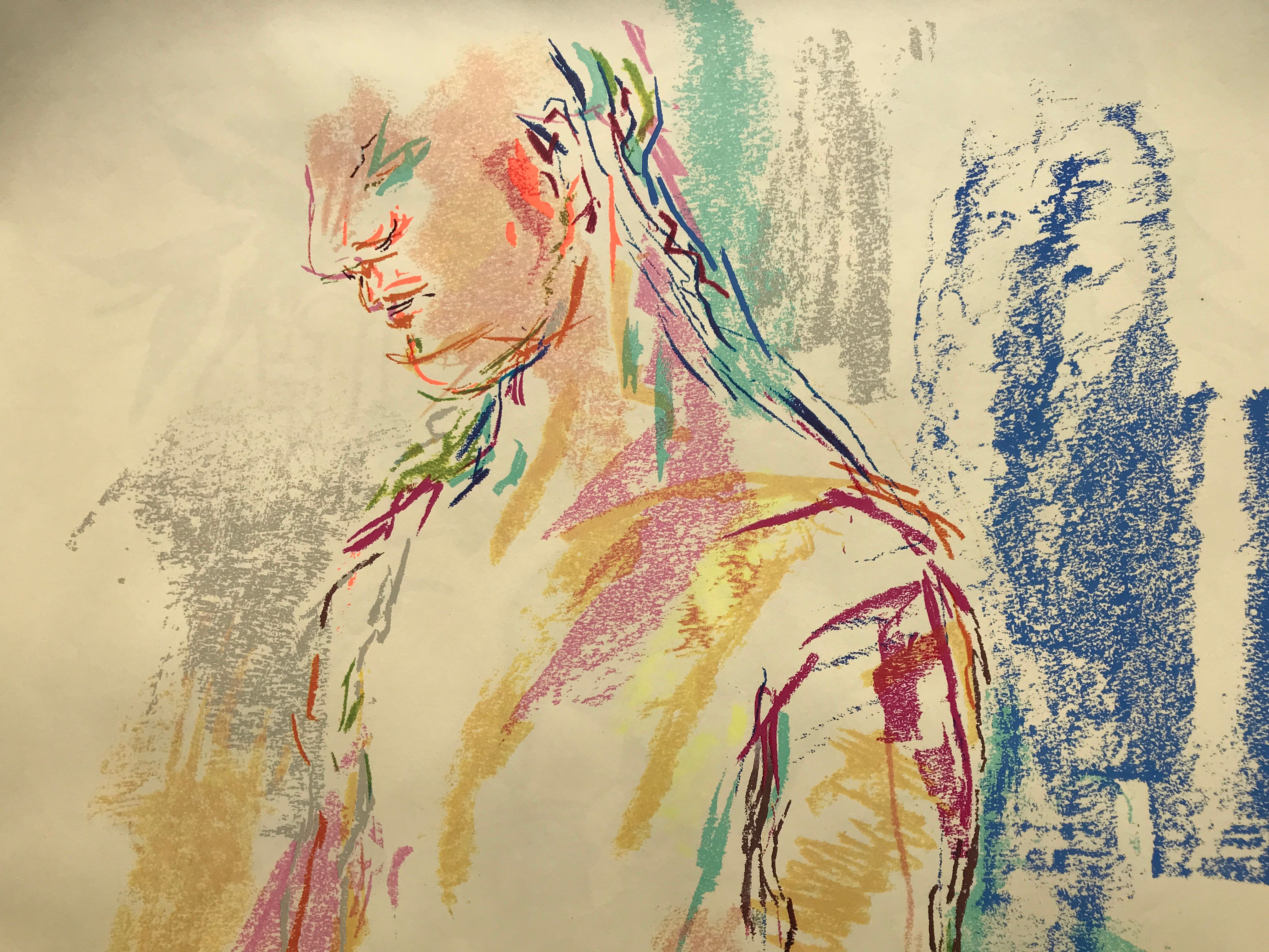 Kokoschka oskar (1886-1980) olympische spiele munchen, 1972. original poster