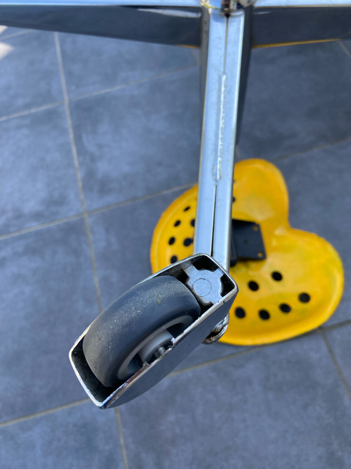 Antique industrial stool