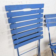 Pair of folding garden chairs