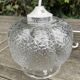 Double Mathias pendant lights ref SU004 in transparent glass in relief corolla shape
