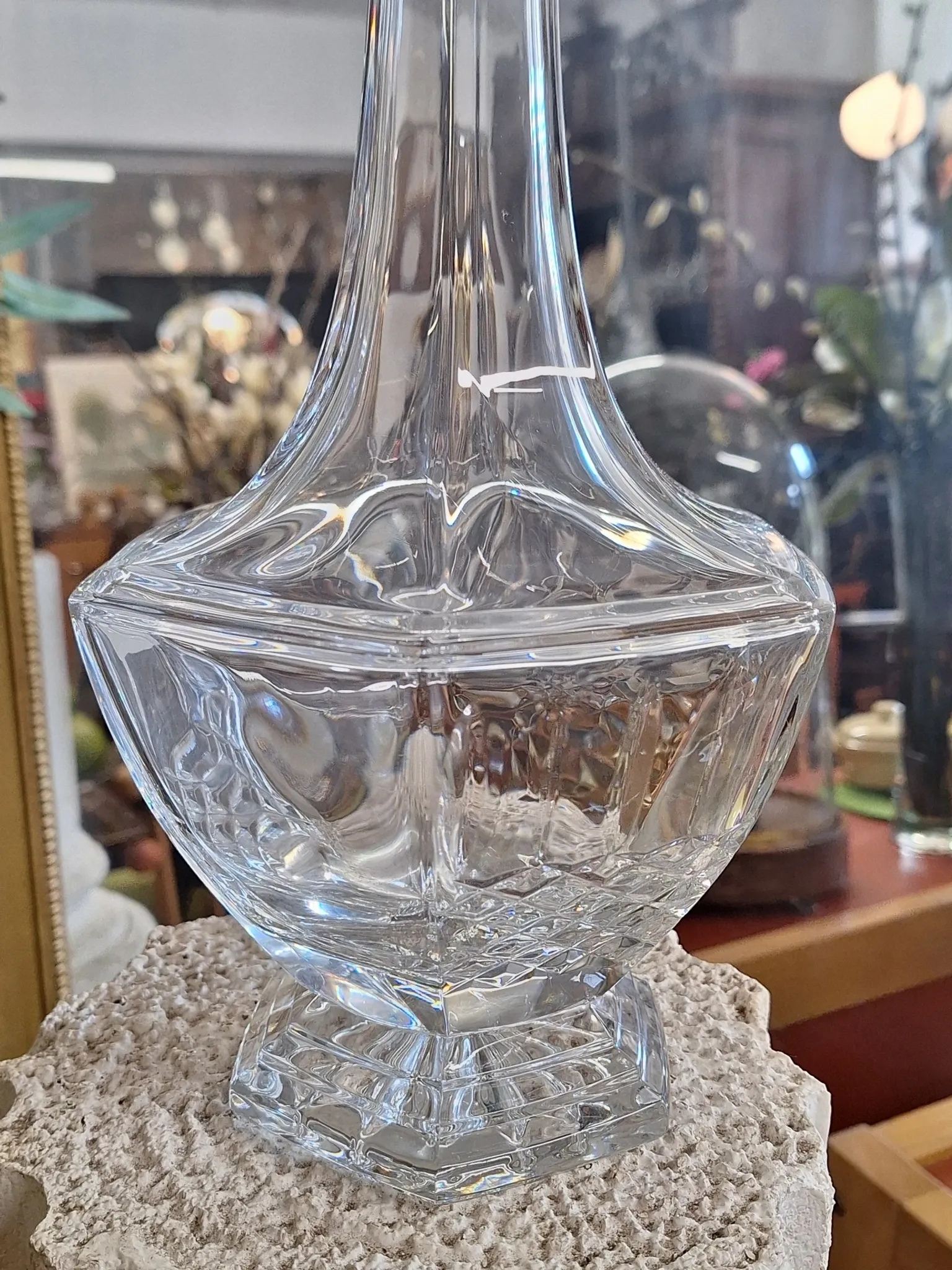 Crystal wine carafe