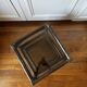Bamboo and smoked glass nesting coffee tables