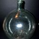 Large vintage light green glass demijohn bottle 20L H42cm