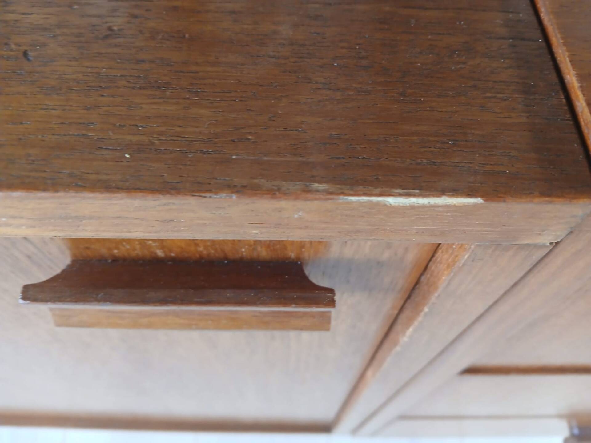 Large modular vintage sideboard in wood – 1960s/70s – 248 cm