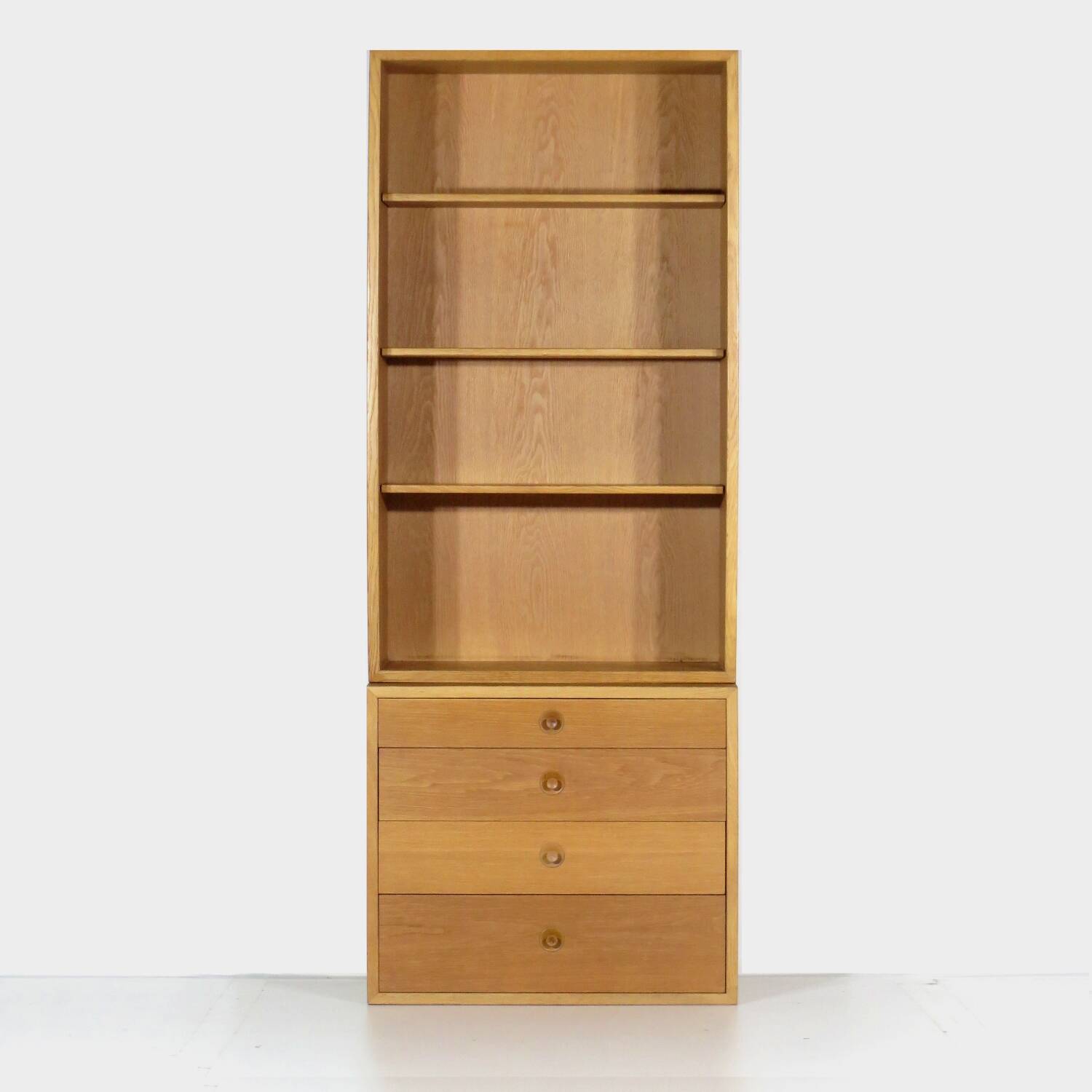 Vintage midcentury chest of drawers bookcase cabinet in oak by Børge Mogensen, 1960s