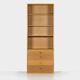Vintage midcentury chest of drawers bookcase cabinet in oak by Børge Mogensen, 1960s