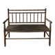 Old turned bamboo children's bench