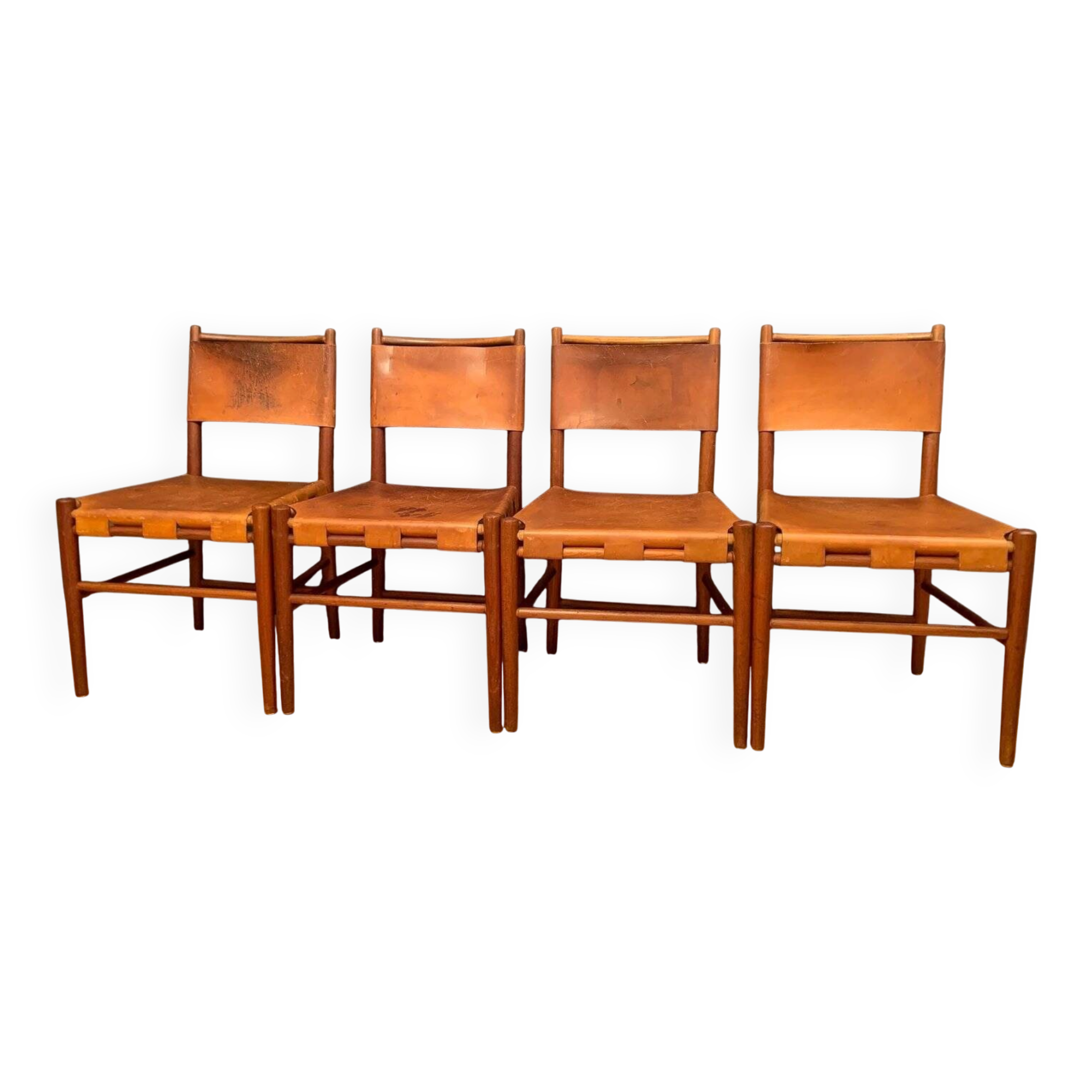 Chaises danoises, années 1960, ensemble de 4