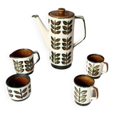 Boch Rambouillet - 1 coffee maker (25 cm), 1 milk jug, 1 sugar bowl and 2 cups - 1960
