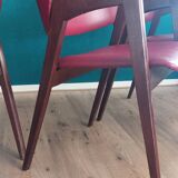 Set of 4 Mid-Century Modern Teak Dining Chairs 1960's