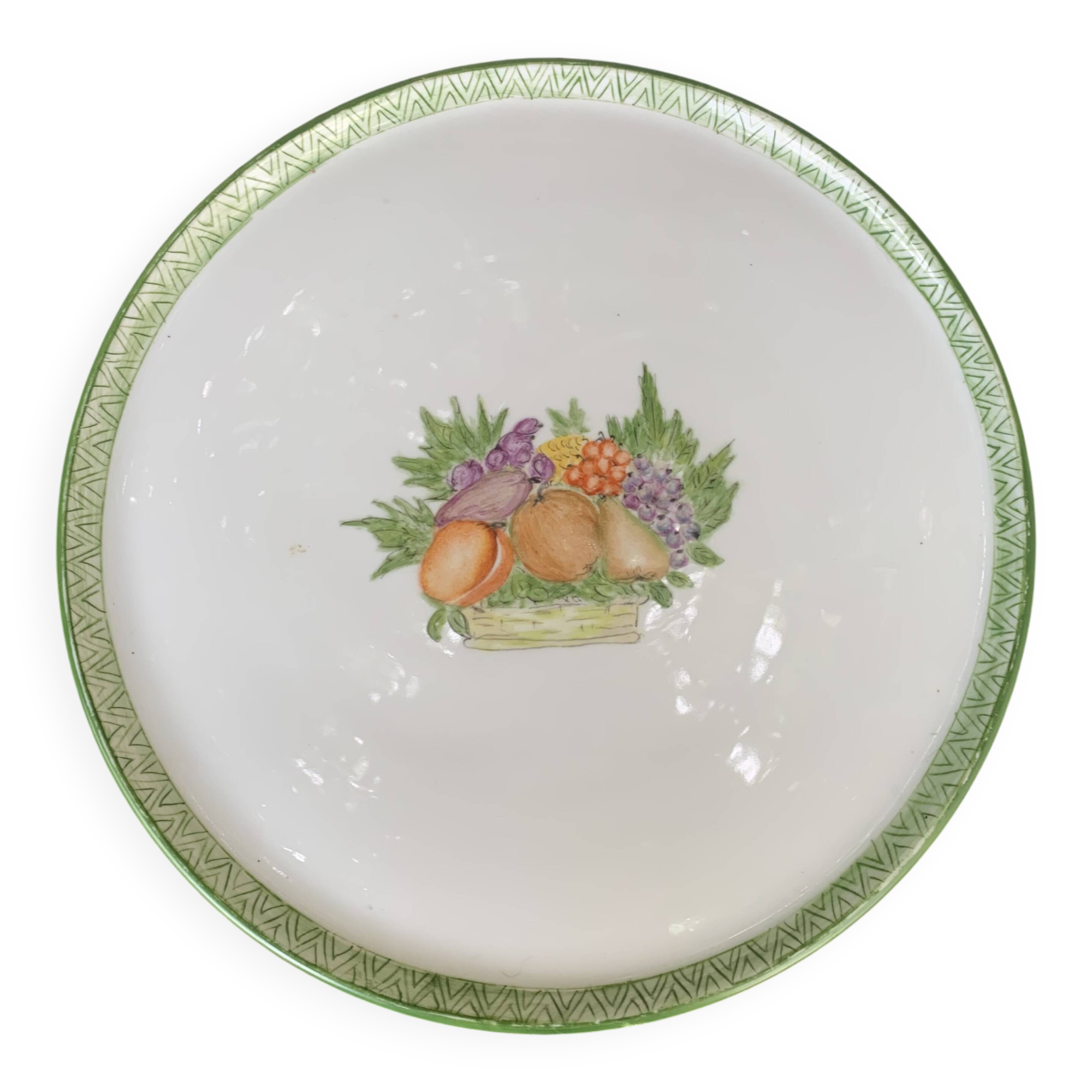 Limoges France cake dish, hand decorated, hand painted, vintage