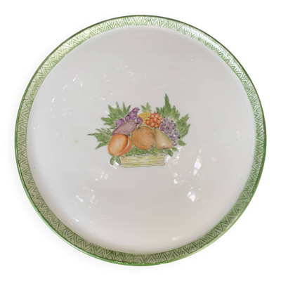 Plat à gâteaux limoges france, décoré a la main, peint a la main, vintage
