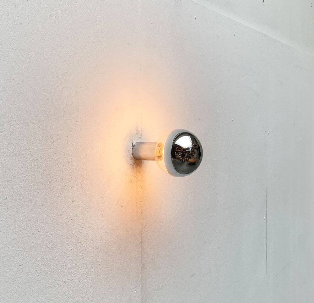 Vintage wall lamp from the German space age by Motoko Ishii for Staff, 1970s.