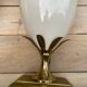 Vintage bedside lamp pair golden pineapple egg Maison Le Dauphin years