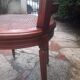 Chaise Cannes en bois sculpté style Louis XVI
