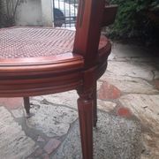 Chaise Cannes en bois sculpté style Louis XVI