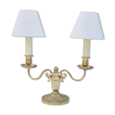 Lampe girandole ancienne en laiton 2 lumières