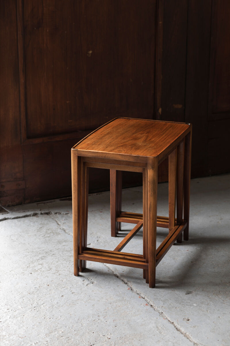 Set of 3 nesting tables in teak wood, Denmark, 1960’s