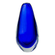 BLUE SOMMERSO VASE, MURANO GLASS, ITALY, 1970