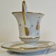 Paire de tasses litron d'époque Second Empire Décor impérial Napoléon Ier