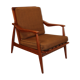 Fauteuil scandinave en teck vers 1960