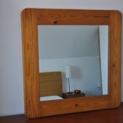 Miroir en bois années 70 pin