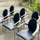 Set of 7 Belgo Chrome chairs from the 1980s