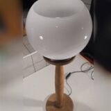 Lampe globe opaline