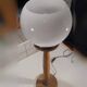 Opaline globe lamp