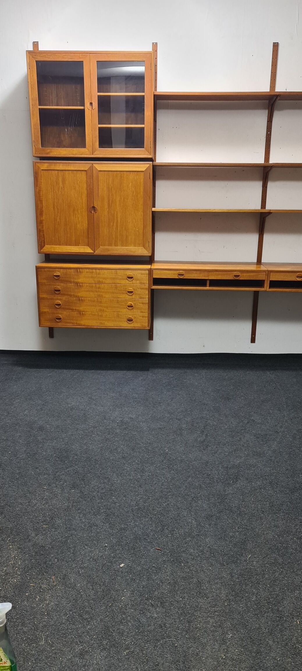 Vintage teak wall unit by HG mobel Denmark