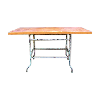 Flambo industrial workshop table, France 1930