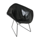 Armchair Diamond leather of Harry Bertoia for Knoll 1970