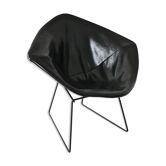 Armchair Diamond leather of Harry Bertoia for Knoll 1970