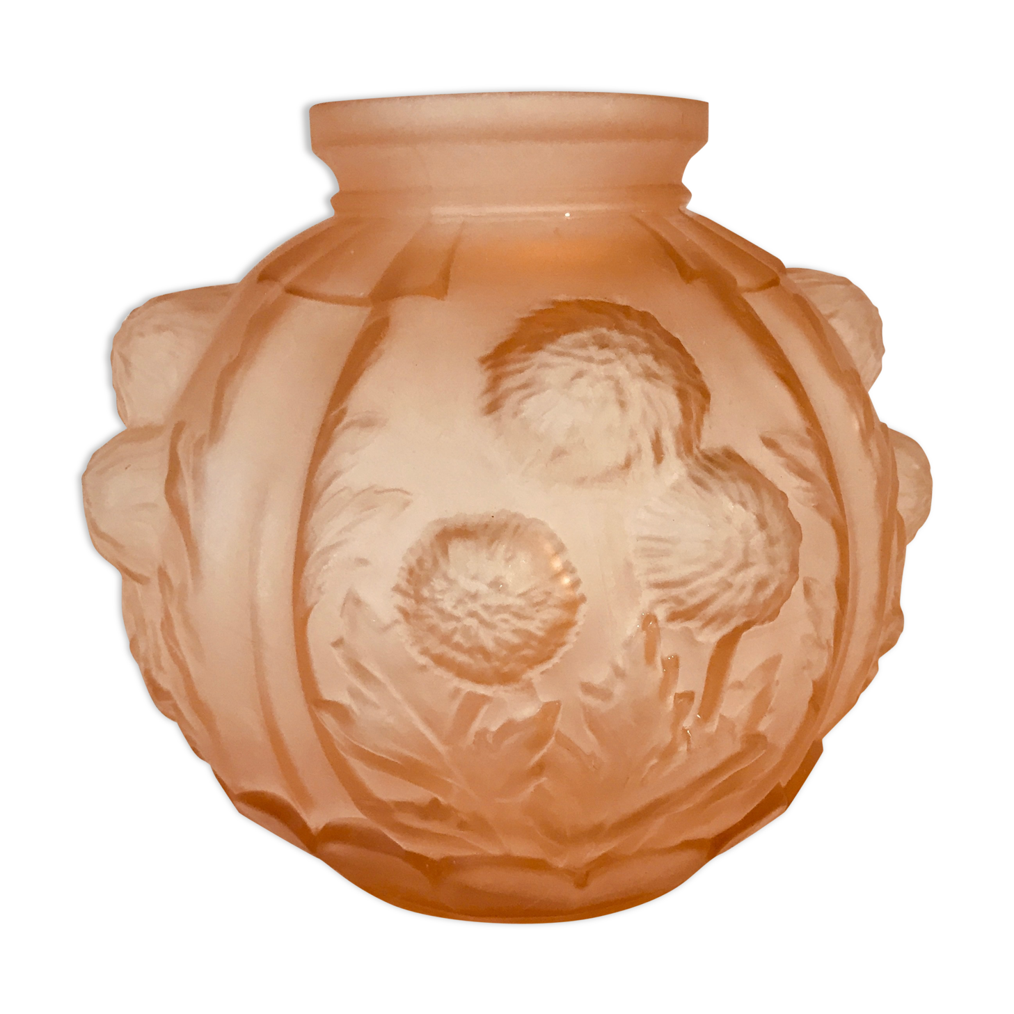 Art Deco vase in glass paste Pierre de Cagny