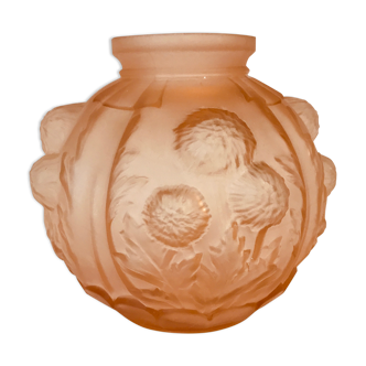 Art Deco vase in glass paste Pierre de Cagny