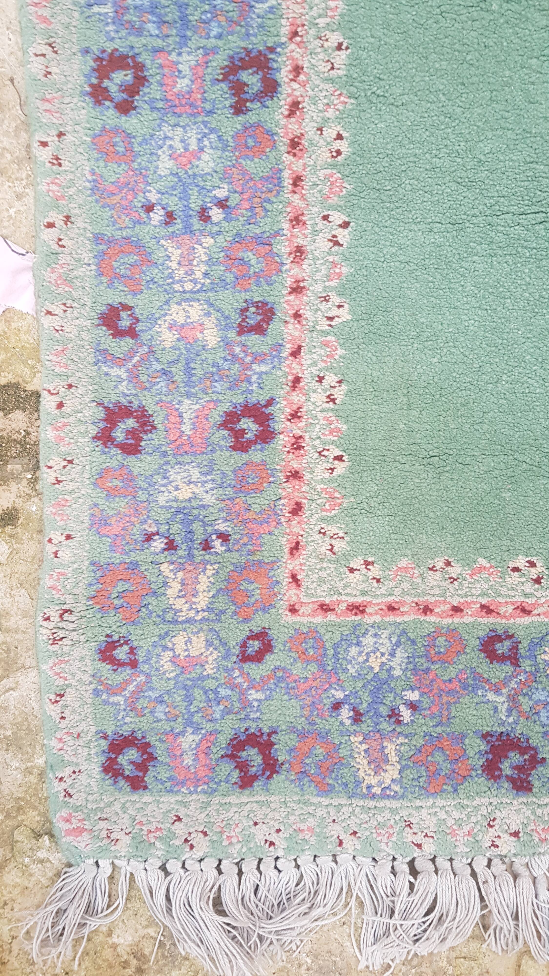 Moroccan rug 123x185cm handmade wool on cotton