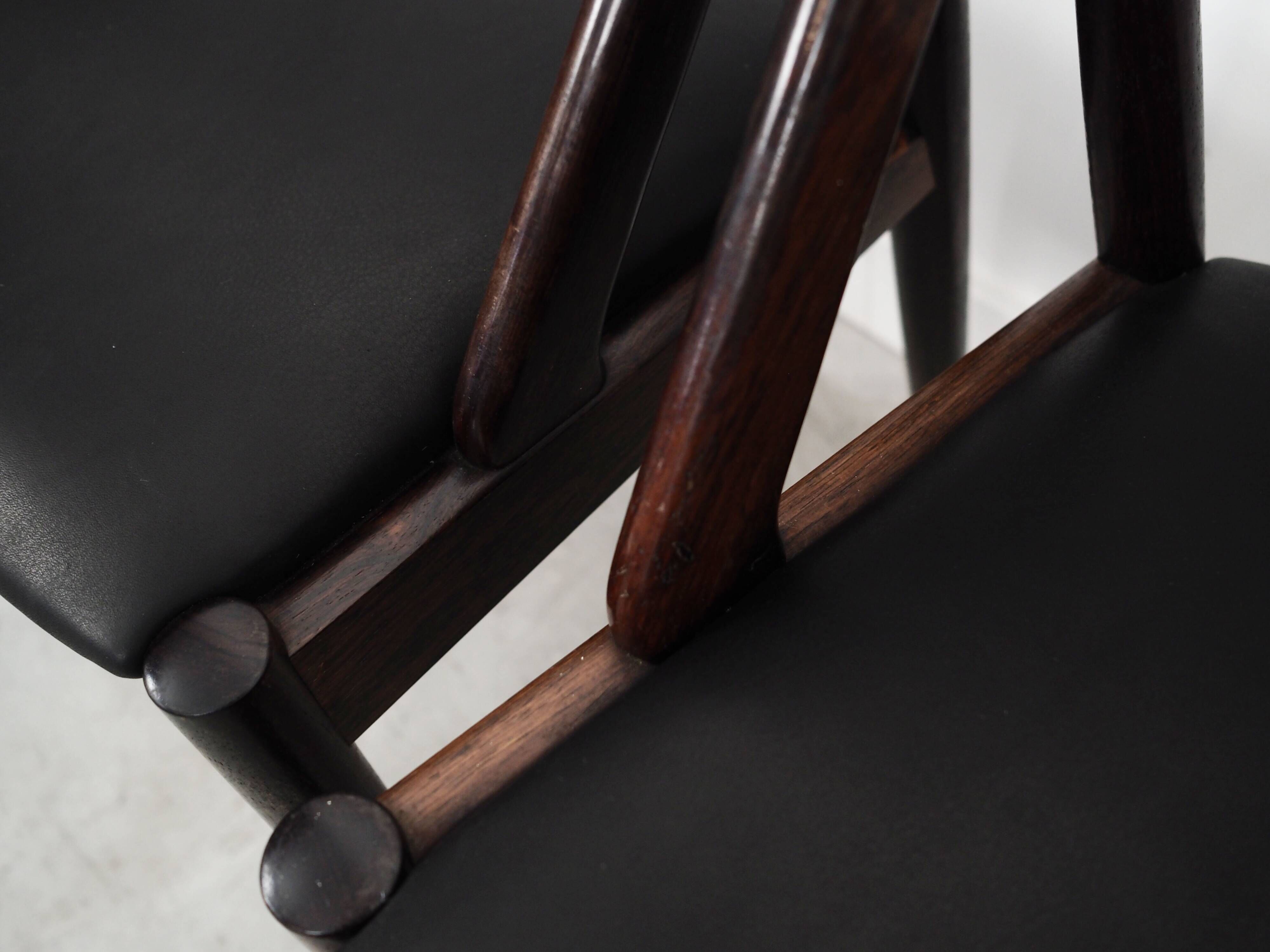 Set of four rosewood chairs, Danish design, 1970s, designer Kai Kristiansen