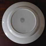 Round serving dish iron earth Ht Boulenger & Cie Choisy le Roi decor Roscoff