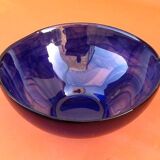 1970s modernist cut explosion of shades of blue