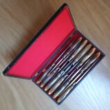 Set of 22 horn handle knives