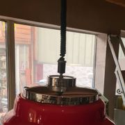 suspension 1960 to 70 red opaline and chrome 64x38 very good condition