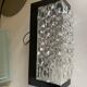 Wall lamp RZB Leuchten textured molded glass and vintage bakelite