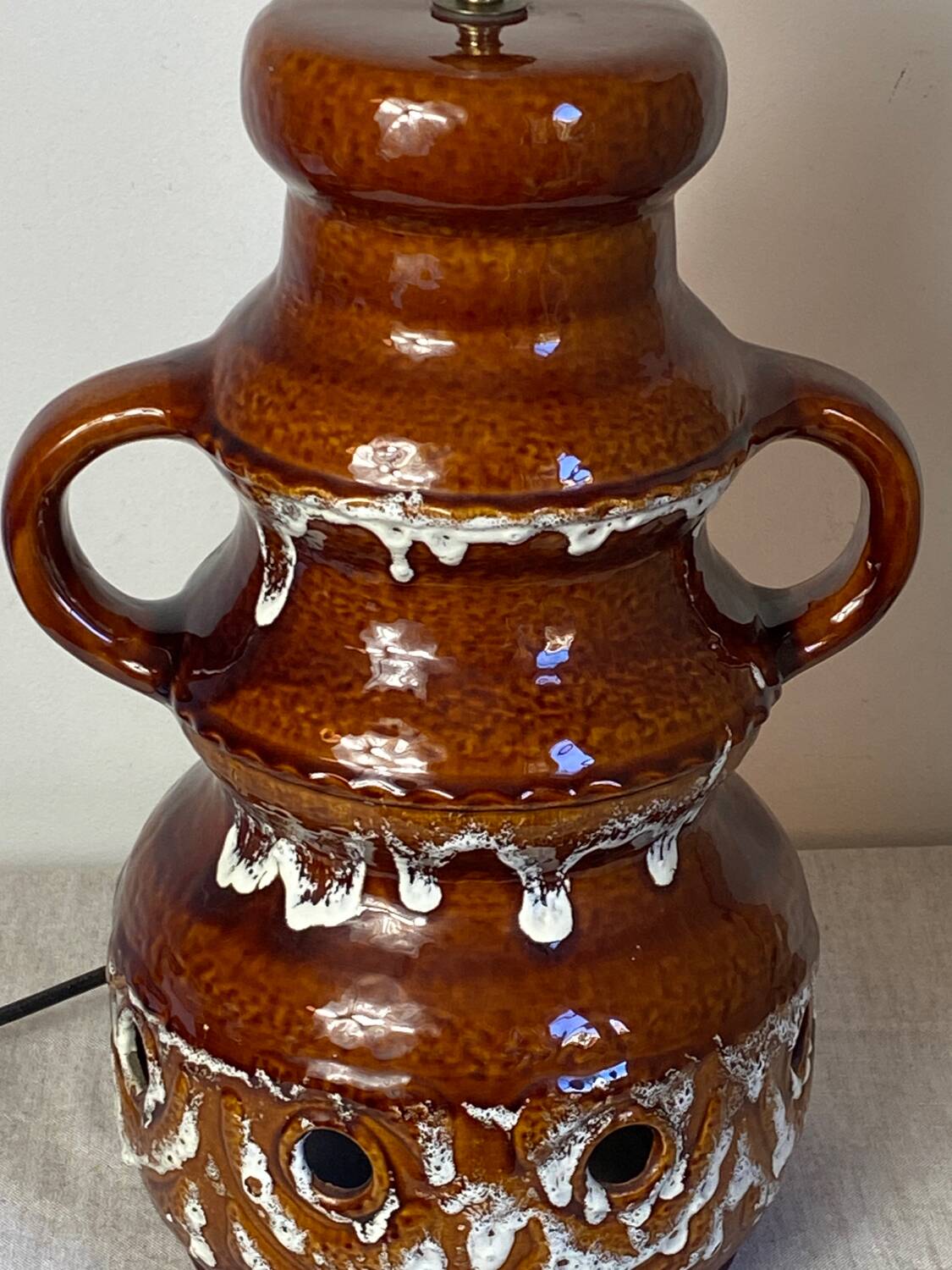 Fat lava type ceramic floor lamp