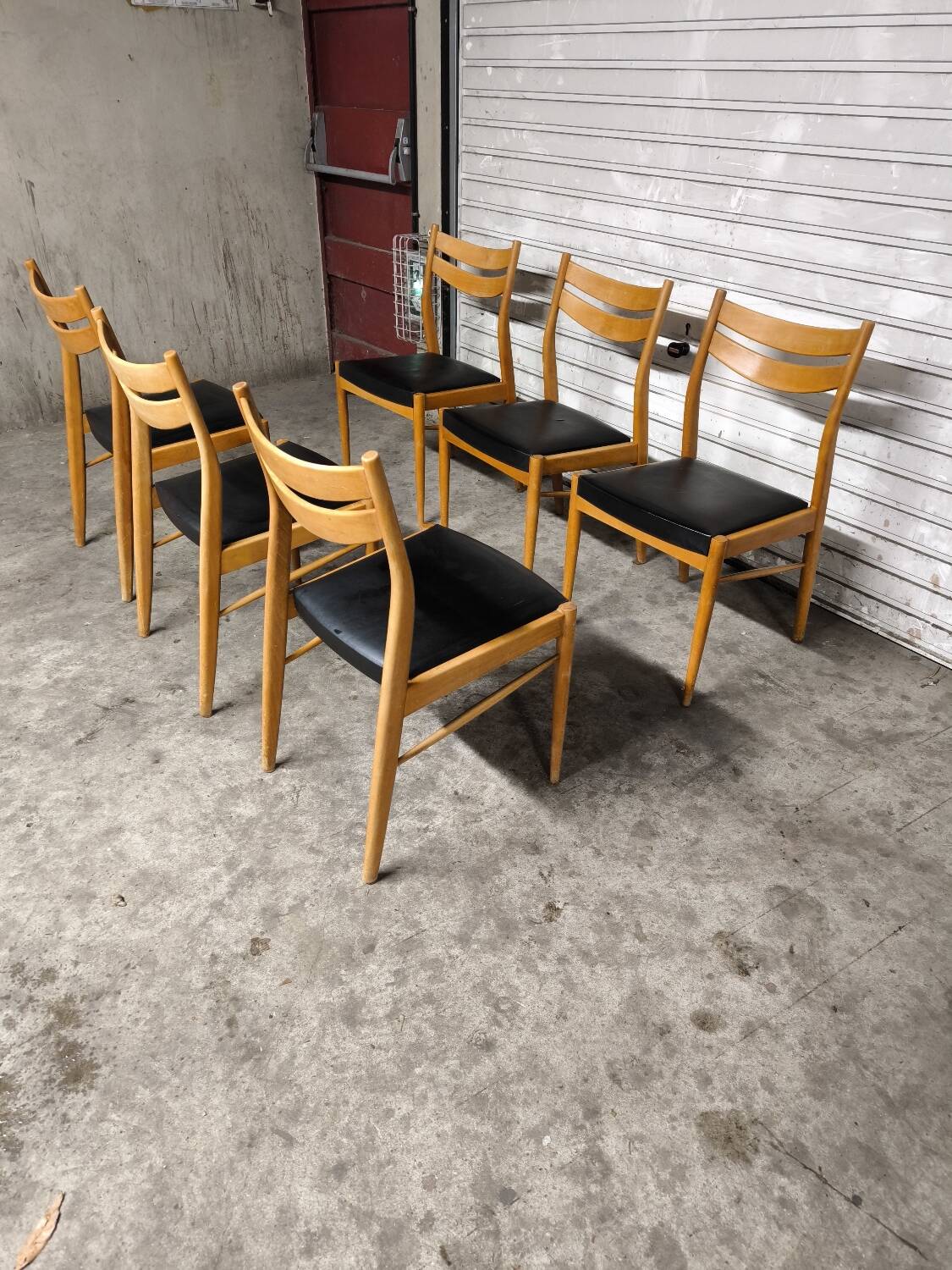 6 chaises scandinave vintage